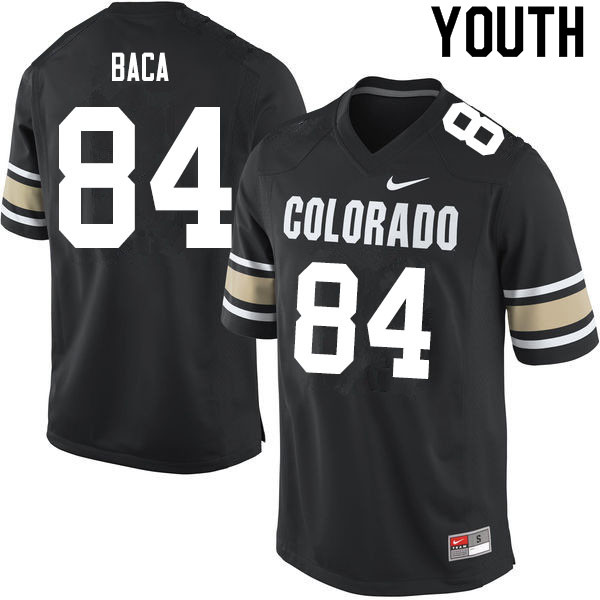 Youth #84 Clayton Baca Colorado Buffaloes College Football Jerseys Sale-Home Black